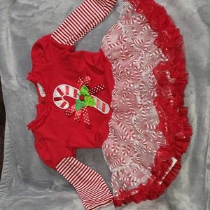 18m Rare Editions Candycane Dress